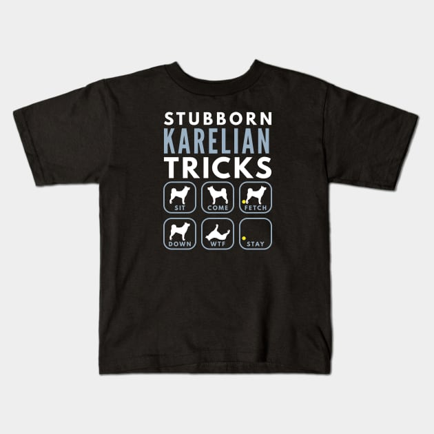 Stubborn Karelian Bear Dog Tricks - Dog Training Kids T-Shirt by DoggyStyles